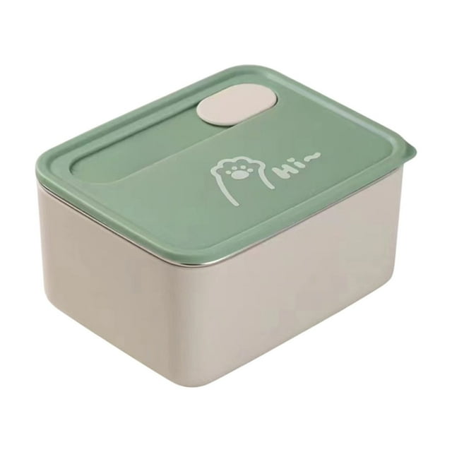 SDNall Compact Heating Lunch Box for Small Spaces, 304 Stainless Steel Microwave-Safe Food Container, Leak-Proof and Sealed for Fresh Meal Preservation