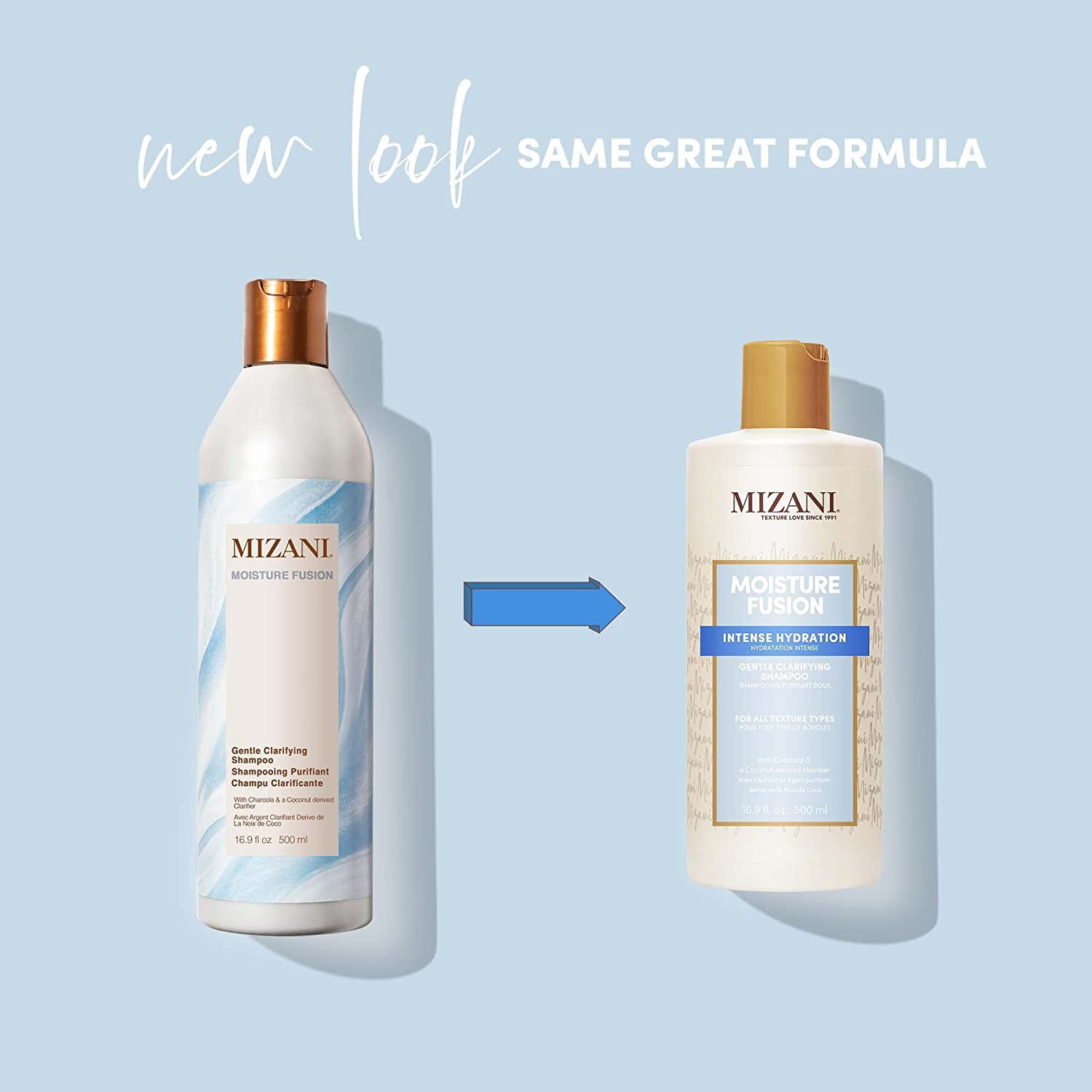 Mizani Moisture Fusion Intense Hydration Shampoo, Gentle