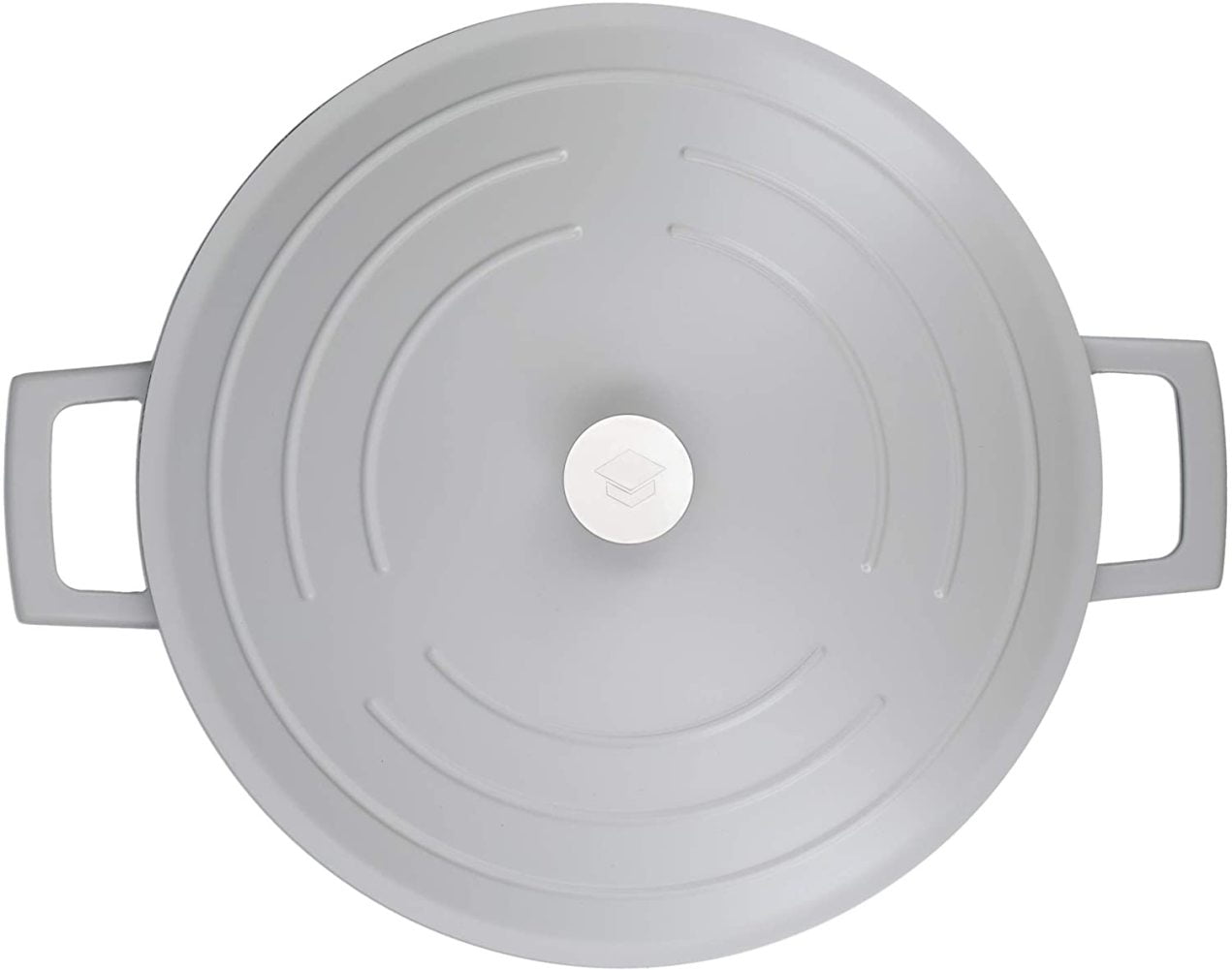MasterClass Shallow Casserole Dish with Lid Lightweight Cast Aluminium Black 