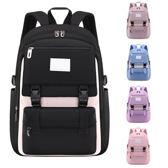 UJNDER Lightweight Casual Backpack for Elementary Students Comfortable Double Shoulder Daypack for Boys and Girls Daily Use Kids School Backpack,02_Black,Mid