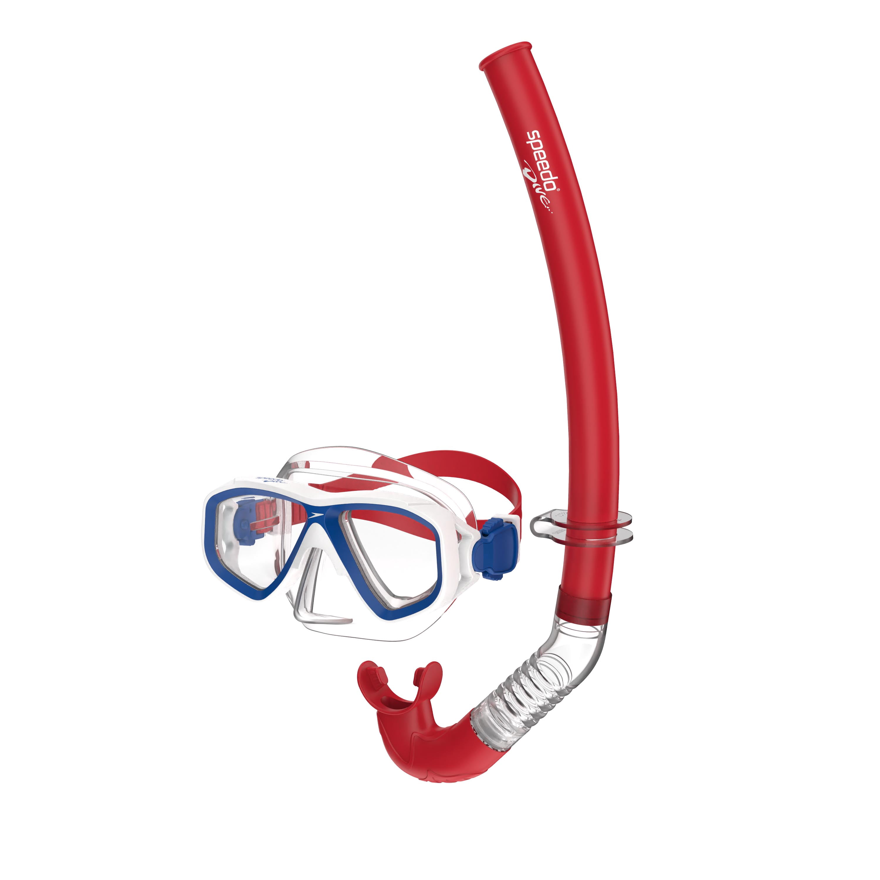 Speedo Kids Compass Swim Mask and Snorkel Set, Soft Fit for Easy Viewing, Ages 3–6