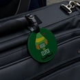 thumbnail image 5 of Elf Movie Raised by Elves Round Leather Luggage Card Suitcase Carry-On ID Tag, 5 of 8