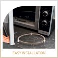 thumbnail image 4 of Raindrops Microwave Turntable Holder 1 Set Oven Microwave Glass Tray Support Kitchen Microwave Tray Circle Base Roller, 4 of 8