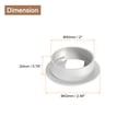 thumbnail image 2 of Uxcell 4Pack 2Inch/50mm Cable Hole Cover ABS Desk Cable Wire Cord Grommet, White, 2 of 6