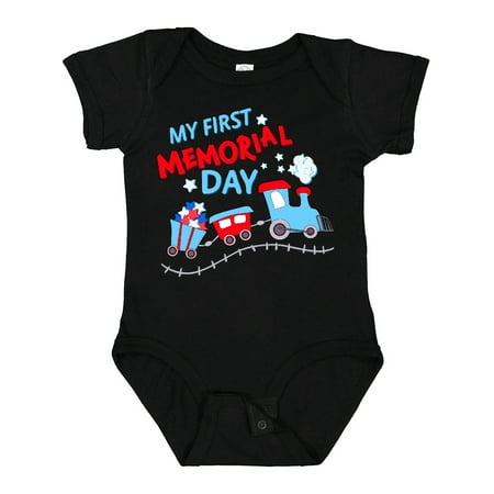 

Inktastic My First Memorial Day Train Gift Baby Boy or Baby Girl Bodysuit