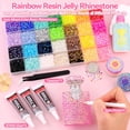 thumbnail image 2 of Kit de decoración con strass GA&EN, 34.000 piezas, strass de resina de 3 mm, 2 of 7