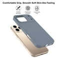 thumbnail image 6 of iPhone 17 Pro Max Phone Case,with Tempered Glass Screen Protector, Silicone Shockproof Phone Cover with Anti-Scratch Microfiber Lining,Gray, 6 of 10