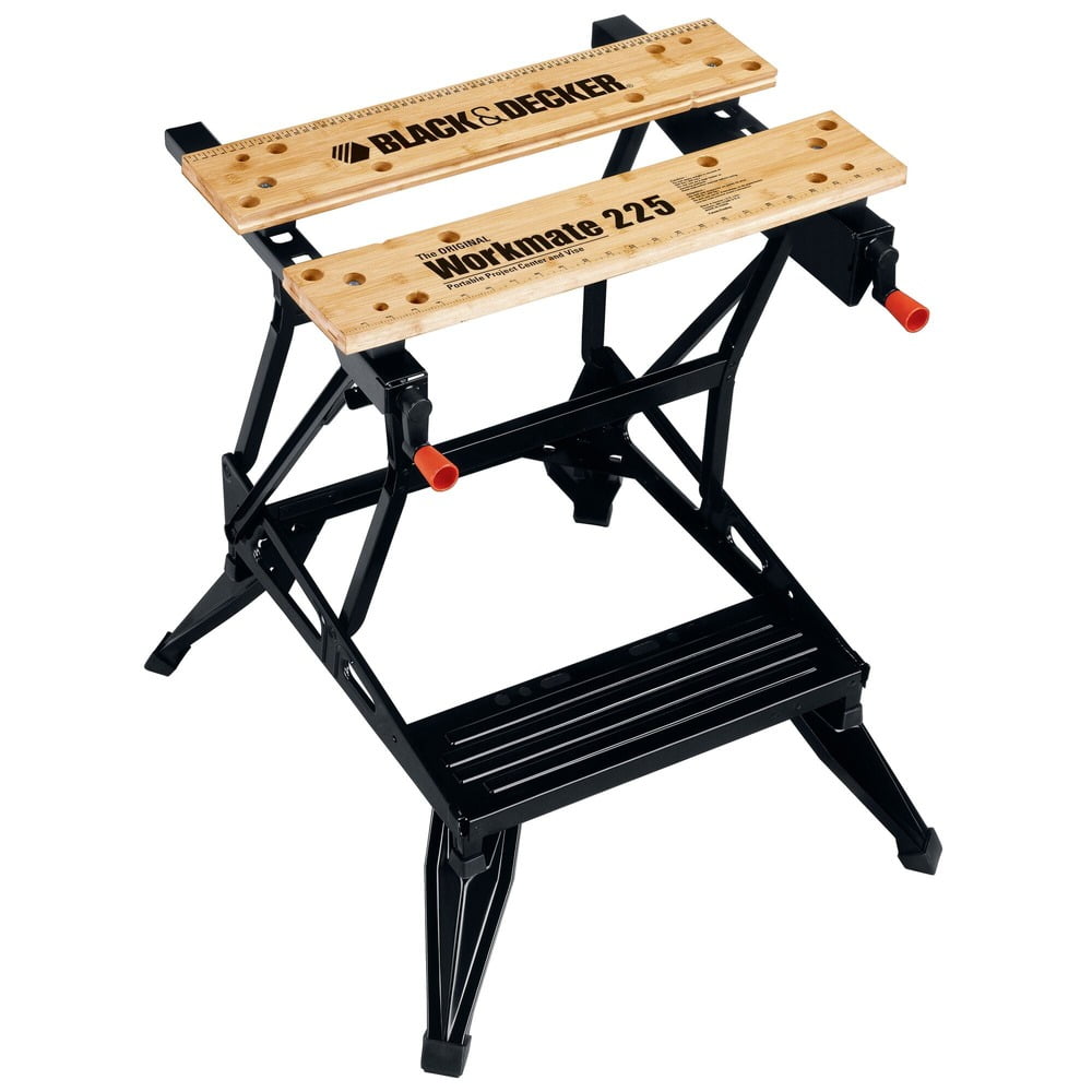 BLACK+DECKER WM225 Heavy Duty Metal Workbench, Portable Work