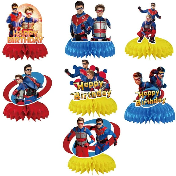 Henry Danger Honeycomb Centerpieces Table Toppers Decorations for Birthday Party Decor Supplies
