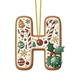 thumbnail image 1 of Manualidades decorativas para fiestas, decoración para árbol de Navidad, colgante de acrílico 2D con 26 letras, decoración navideña colgante, manualidades DIY, decoración navideña para el hogar, decor, 1 of 5
