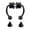 Black, variant on Weloille Fake Nose Hoop Magnetic Horseshoe Rings 316L Stainless Steel