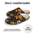 thumbnail image 6 of KLL Halloween Skull Pattern Adult Unisex Cozy Slippers,Fuzzy Slip-on Slippers TPR Sole Slippers Comfort Plush Home Footwear for Indoor & Outdoor-11, 6 of 7