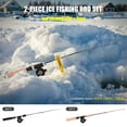 thumbnail image 2 of 1 Set Fishing Rod With Fishing Reel Short Portable Mini Winter Outdoor Ice, 2 of 12