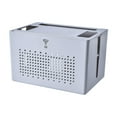 thumbnail image 1 of Caja de almacenamiento para enrutador, organizador de cables, organizador de cables para regleta, enrutador Gris, 1 of 9