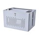 thumbnail image 1 of Caja de almacenamiento para enrutador, organizador de escritorio portátil multifuncional, regleta de enchufes, cable Gris, 1 of 9