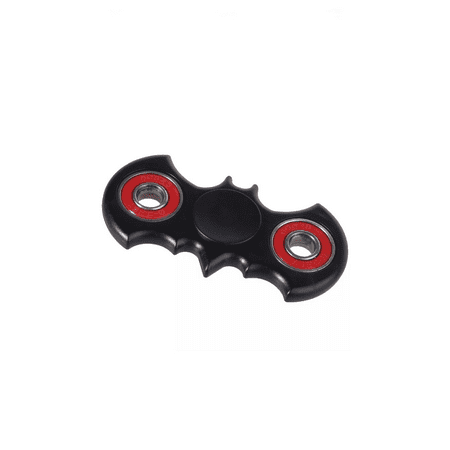 Batman Bat Shaped Fidget Spinner Black with Red (Best Fidget Spinner Batman)