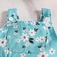 thumbnail image 6 of Tisuna Fall Outfit Set For Kids Girls Stylish Long Sleeve Crew Neck Floral Print Romper And Suspender Dress Headband Outfits Children'S 3 Pieces Daily Wear Matching Set Size 9-12 Months, 6 of 6