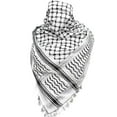 thumbnail image 1 of Palestine Scarf, Keffiyeh, Arafat Hatta, Wide With Tassels, Shemagh Keffiyeh Arab Houndstooth Y2-dwdz SZRH A-C, 1 of 1