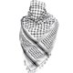 thumbnail image 1 of Palestine Scarf, Keffiyeh, Arafat Hatta, Wide With Tassels, Shemagh Keffiyeh Arab Houndstooth Y2-dwdz SZRH A-C, 1 of 1