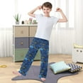 thumbnail image 5 of Wobogo Christmas Gift Elements Blue Swirled Waves Long Pajama Pants Bottoms Soft Sleepwear with Pockets, 5 of 9