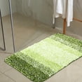 thumbnail image 3 of Unique Bargains 1 Pcs Polyester Bathroom Mat Non Slip Soft Bath Mats Rugs Machine Washable Gradient Green 60x40cm, 3 of 6