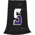 thumbnail image 2 of University A of Scranton Logo Fleece Blanket, Very Soft Microfiber Flannel Blanket for Couch Warm and Cozy for All Seasons, 2 of 6