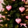 thumbnail image 6 of Valentine's Day Heart Decor, Heart Shaped Hanging Ornaments, for Hallway Ceiling Tree Anniversary Party Wedding Decoration, 12pcs, Pink, 6 of 8