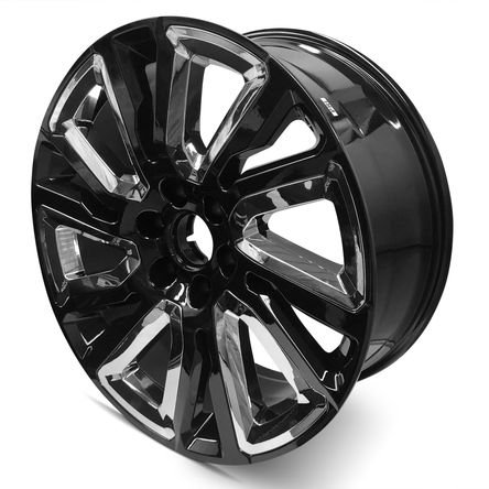 New Wheel For 2019-2020 GMC Sierra Denali 1500 22 Inch Black Alloy Rim