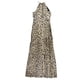 thumbnail image 2 of Bar III Maxi Vestido Halter para Mujer, Marrón, 2, 2 of 2