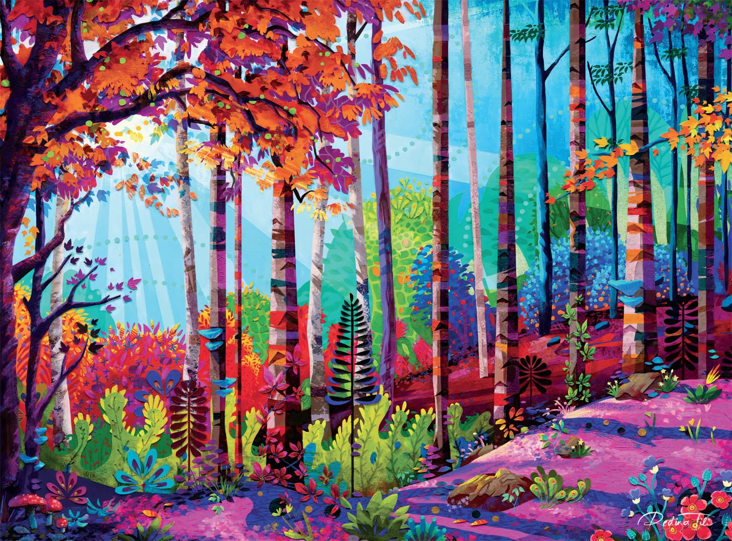 Buffalo Games Woodland 1000-Piece 26.75 x 19.75-inch Interlocking Jigsaw Puzzle for Adults Ages 14+