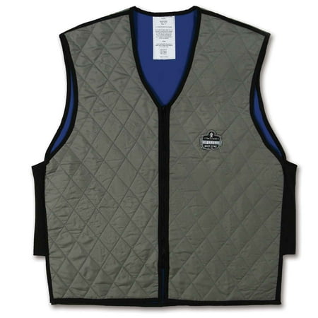 Ergodyne Chill-ItsÂ® 6665 Evaporative Cooling Vest, Gray, 2XL