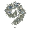 thumbnail image 2 of Monstrate Decoración de vid hipoalergénica - Camino de de flores artificiales sin olor, no tóxico, sin olor Decoración Azul, 2 of 6