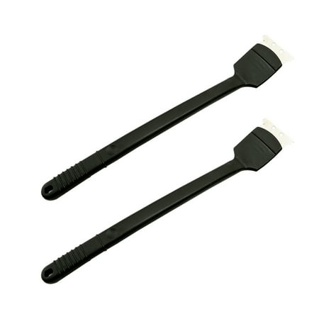 

2Pcs Metal Bird Droppings Cleaning Brush Long Handle Brush with Scraper (Black)