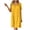 Yellow, variant on Tnhcen Women's Modal Short Sleeve Square Neck Loose Fit Pleated Sleep Dress Casual Nightgown for Women M - L Plus Size Breathable Comfortable Bedwear