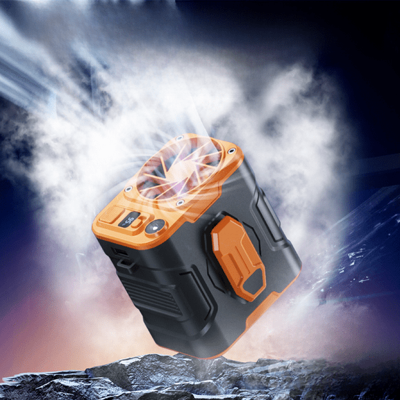 Ventilador de cintura portátil para exteriores, ventilador eléctrico portátil para colgar en la cintura y el cuello