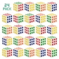 thumbnail image 1 of Puzzle Cube Vdealen Mini cubo mágico de 3 x 3 x 3 x 3, paquete de 24 unidades para niños, 1 of 8