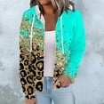 thumbnail image 4 of Full Zip up Hoodie Jackets with Pockets Womens Hooded Fashion Print Casual Zipper Sports Sweatshirt Coat Tops (XX-Large, Mint Green), 4 of 6