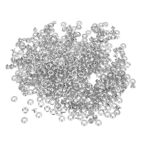 

Metal Eyelets Rounded Edges Eyelet Grommet For Clothing Accessories Silver