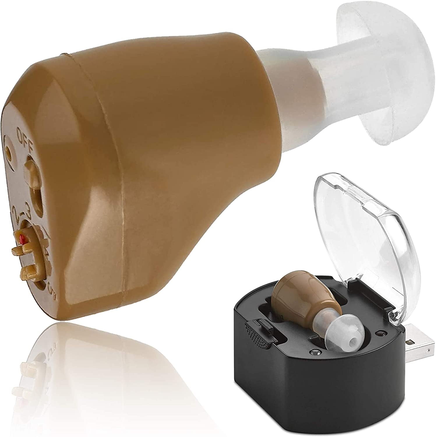 MEDca ITE Rechargeable Personal Sound Mini Ear Amplifier Multicolor