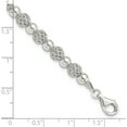 thumbnail image 5 of Sterling Silver Rhodium-Plated Polished Beaded 7.5In Bracelet (Width 6) (Length 7.5) - Jbsp, 5 of 5
