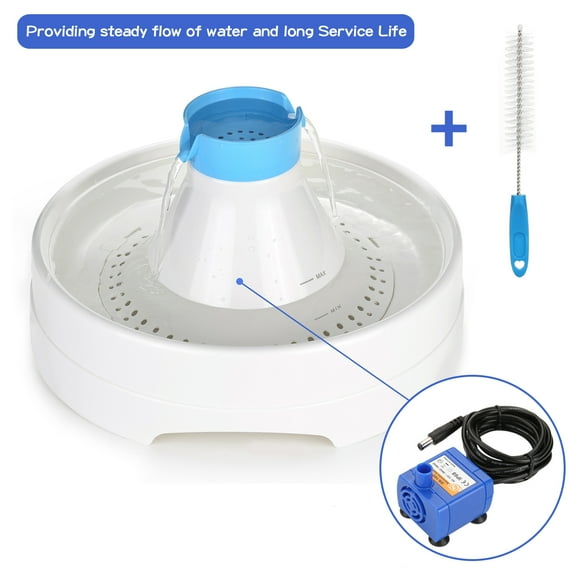 OWNPETS Pet Water Fountain Pump Kit for Catit Drinkwell Cat Dog Drinking Dispenser with Brush
