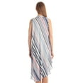 thumbnail image 3 of Riviera Sun Sleeveless Umbrella Dresses for Women (White Blue Stripe, X-Large), 3 of 3
