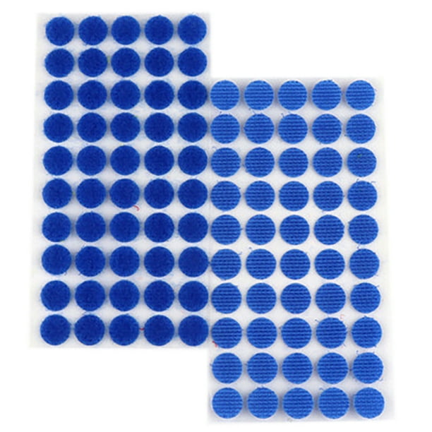 Bucle De Gancho Pegatina 500 pares de cinta adhesiva de 10 mm convenientes puntos redondos accesorios de bricolaje azul Ehuebsd Libre de BPA