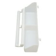 thumbnail image 3 of Bird Cage Feeder, Plastic Easy To Clean Standing Pole Bird Cage Food Cup Space Saving Middle Baffle Double Cups  For, 3 of 8
