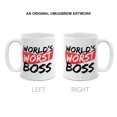 thumbnail image 2 of WIRESTER 11 Oz Ceramic Tea Cup Coffee Mug, World's Worst Boss, 2 of 7