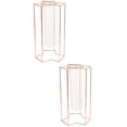 thumbnail image 6 of MLINS 2pcs Flower Arrangement Glass Vase Minimalist Glass Dries Flower Tube With Iron Rack Home Vase Decor, 6 of 8