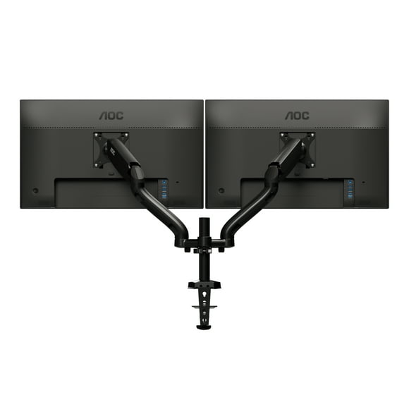 AOC AD110D0 - Mounting kit - adjustable arm - for 2 LCD displays - aluminium alloy - screen size: up to 27" - desk-mount