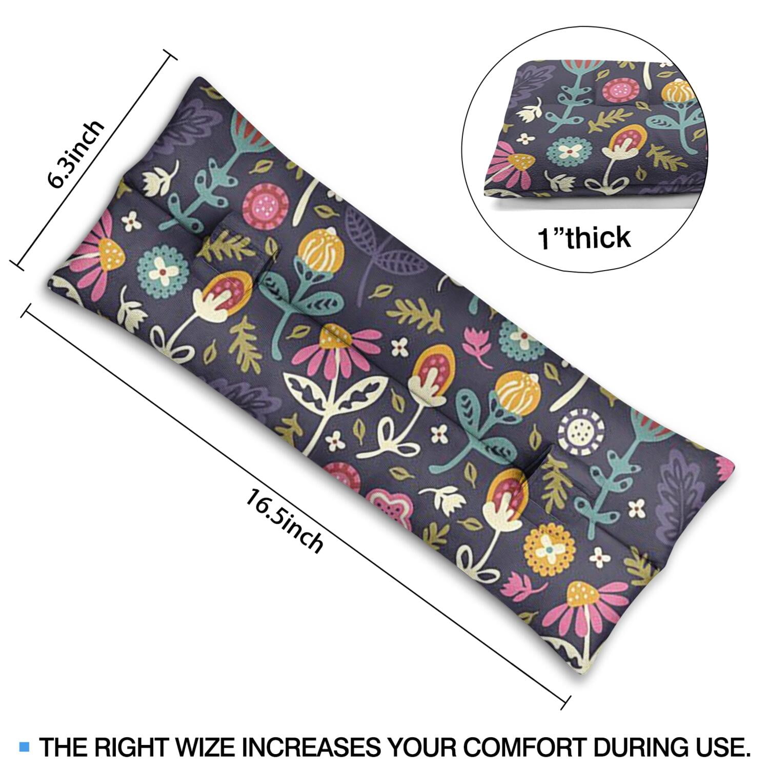 Vintage Botanical Print Mastectomy Pillow - Soft Floral Seatbelt Cushion for Recovery
