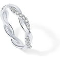 thumbnail image 3 of 14K Gold Plated Cubic Zirconia Twisted Rope Eternity Band for Women_Special Gift, 3 of 5
