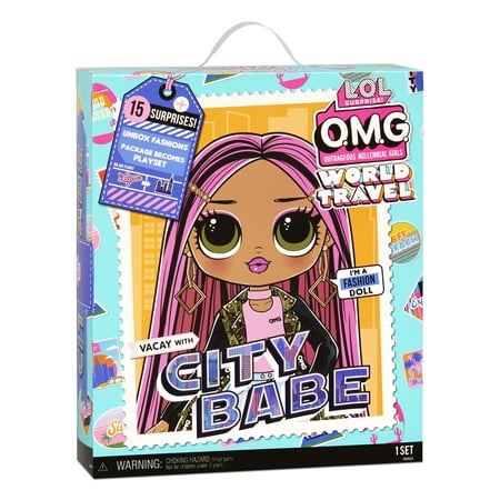 L.O.L. Surprise! City Babe 3+ Years Fashion Doll with Fashion Outfit & Travel Accessories, 15 Pack